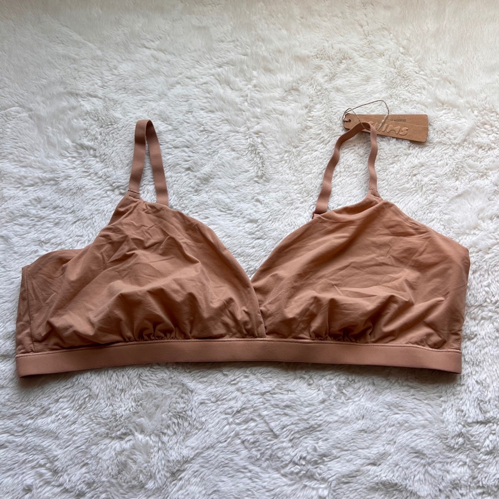 SKIMS Fits Everybody Triangle Bralette Ochre Tan BR-TRI-0235 Women's Size 3X NWT
